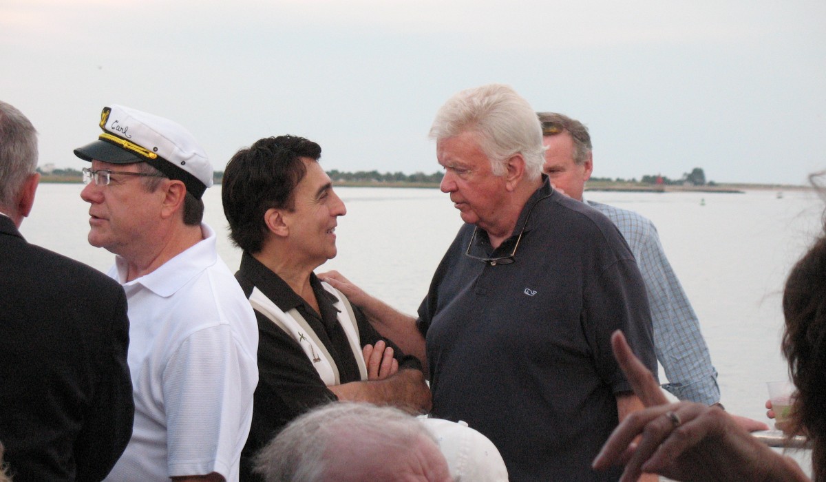 Rico meets Radio Legend Dick Robertson with Captain Carl fdrom WNBP